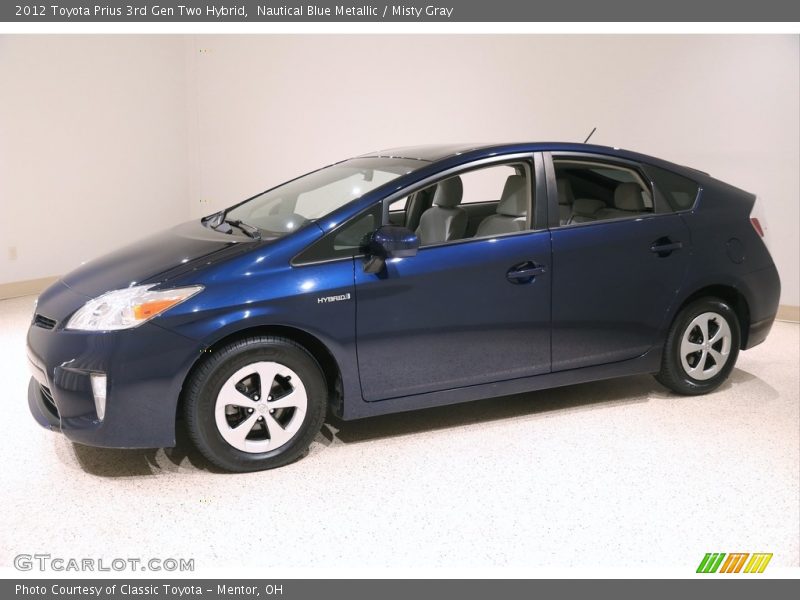 Nautical Blue Metallic / Misty Gray 2012 Toyota Prius 3rd Gen Two Hybrid