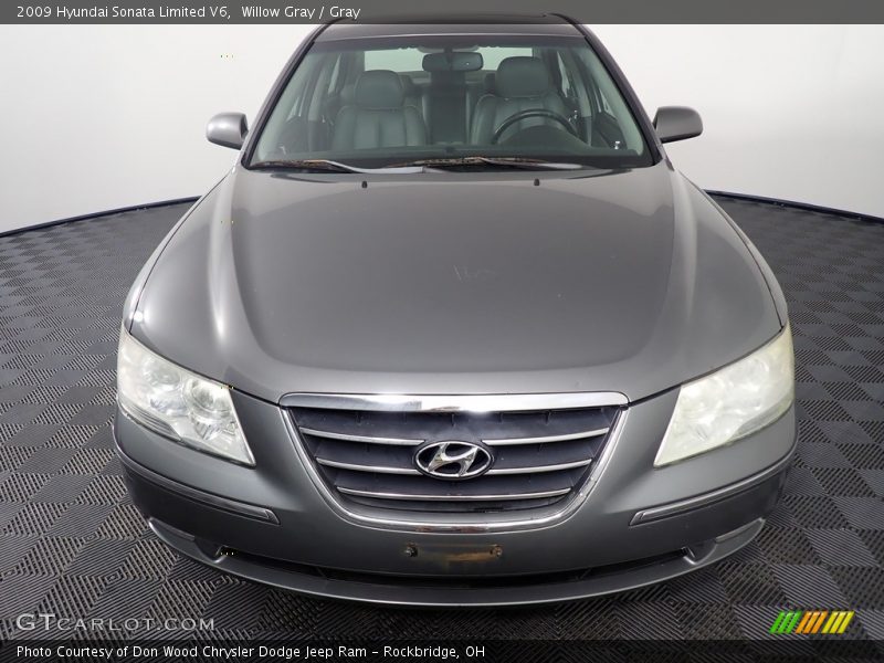 Willow Gray / Gray 2009 Hyundai Sonata Limited V6