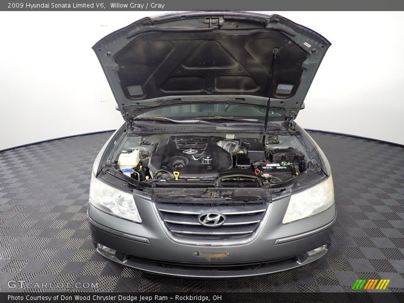 Willow Gray / Gray 2009 Hyundai Sonata Limited V6