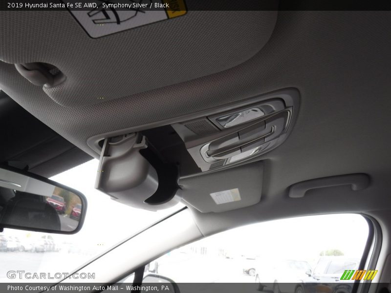 Symphony Silver / Black 2019 Hyundai Santa Fe SE AWD