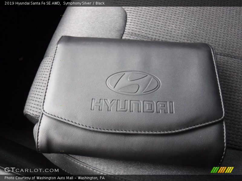 Symphony Silver / Black 2019 Hyundai Santa Fe SE AWD