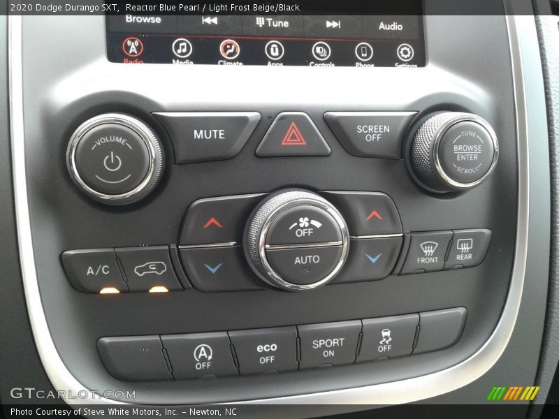 Reactor Blue Pearl / Light Frost Beige/Black 2020 Dodge Durango SXT