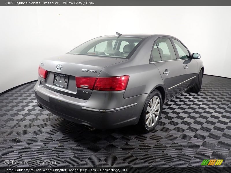 Willow Gray / Gray 2009 Hyundai Sonata Limited V6