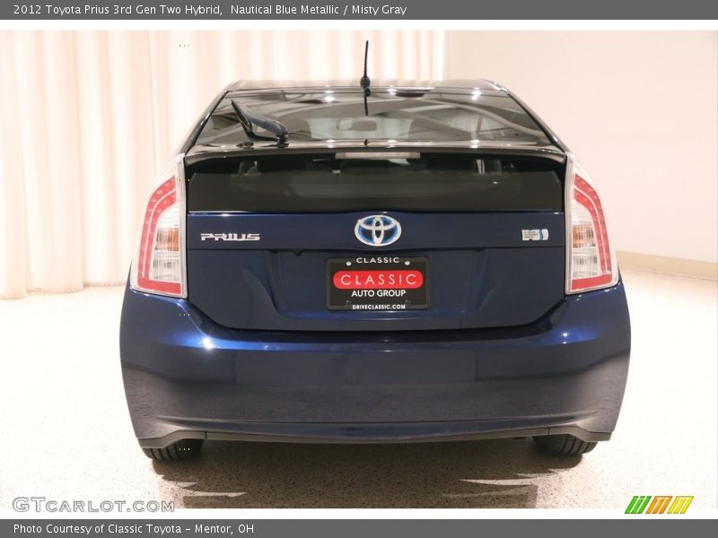 Nautical Blue Metallic / Misty Gray 2012 Toyota Prius 3rd Gen Two Hybrid