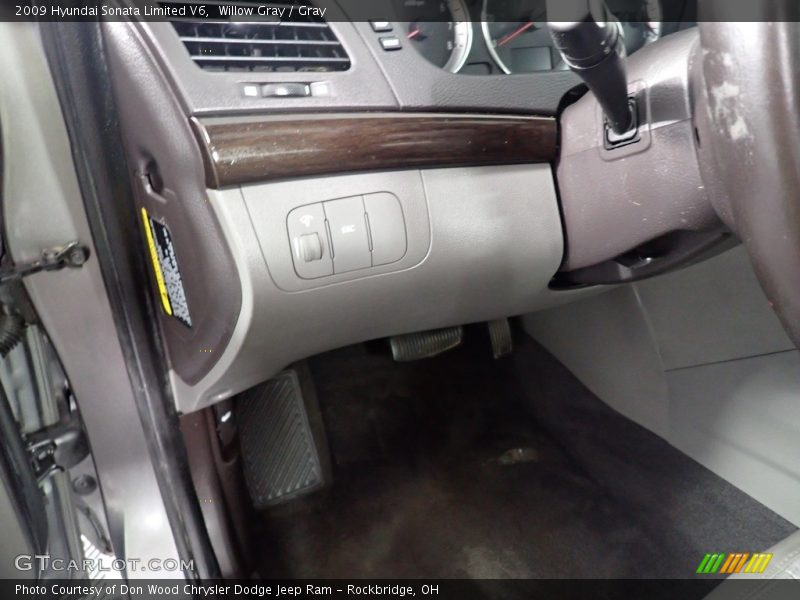 Willow Gray / Gray 2009 Hyundai Sonata Limited V6