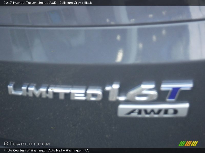 Coliseum Gray / Black 2017 Hyundai Tucson Limited AWD