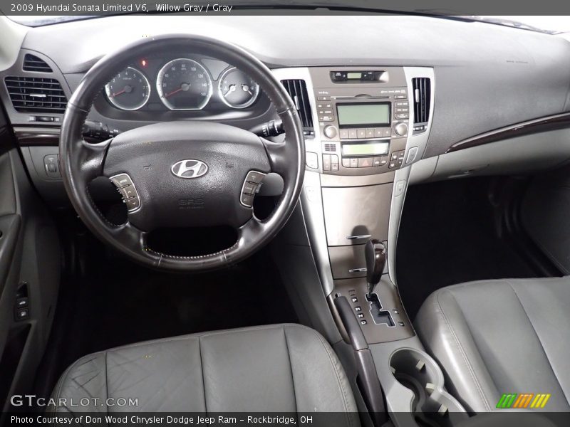 Willow Gray / Gray 2009 Hyundai Sonata Limited V6