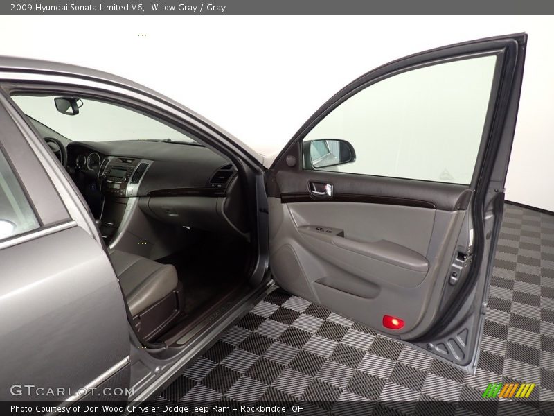 Willow Gray / Gray 2009 Hyundai Sonata Limited V6