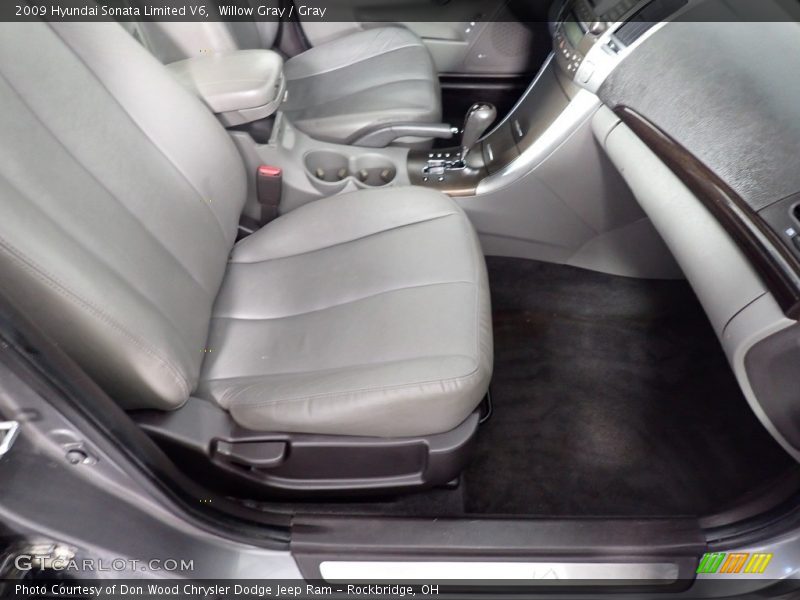 Willow Gray / Gray 2009 Hyundai Sonata Limited V6