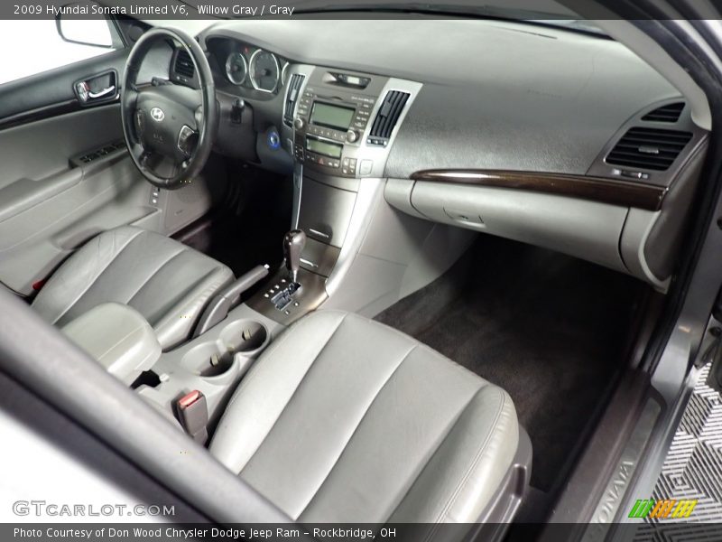 Willow Gray / Gray 2009 Hyundai Sonata Limited V6