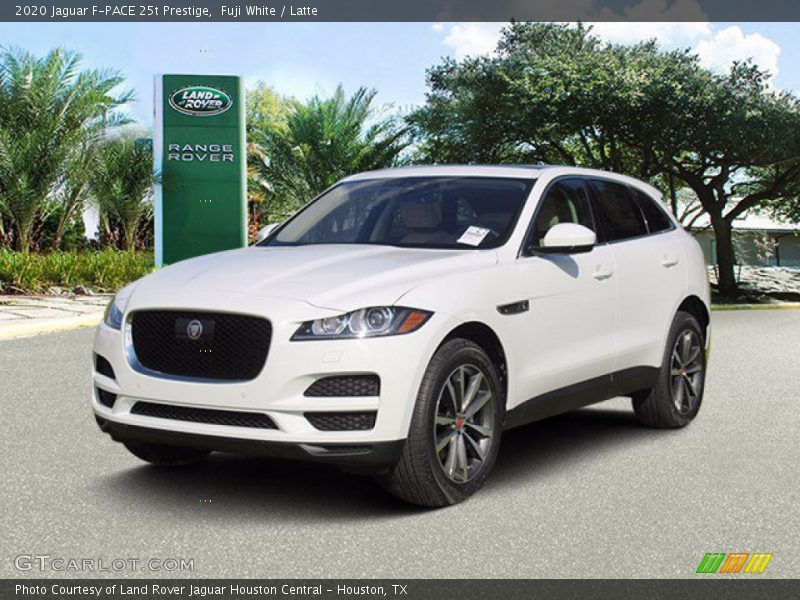 Fuji White / Latte 2020 Jaguar F-PACE 25t Prestige
