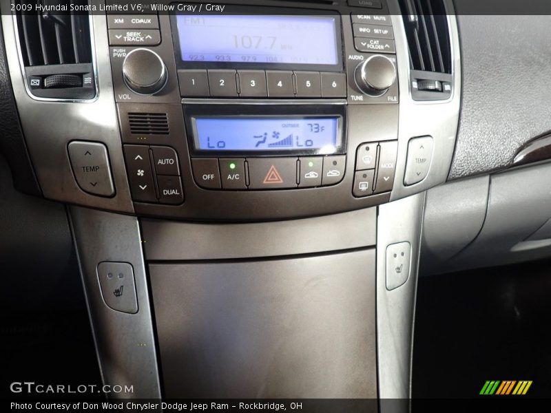 Willow Gray / Gray 2009 Hyundai Sonata Limited V6