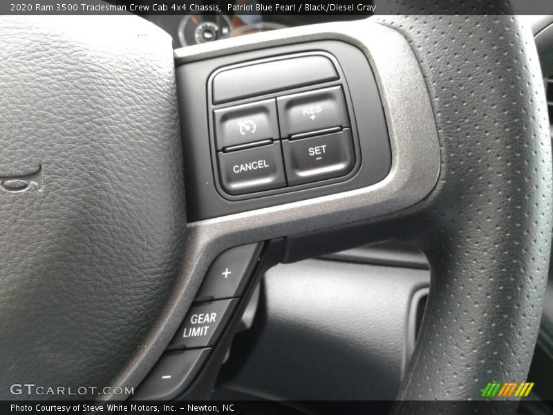Patriot Blue Pearl / Black/Diesel Gray 2020 Ram 3500 Tradesman Crew Cab 4x4 Chassis