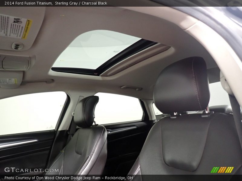 Sterling Gray / Charcoal Black 2014 Ford Fusion Titanium