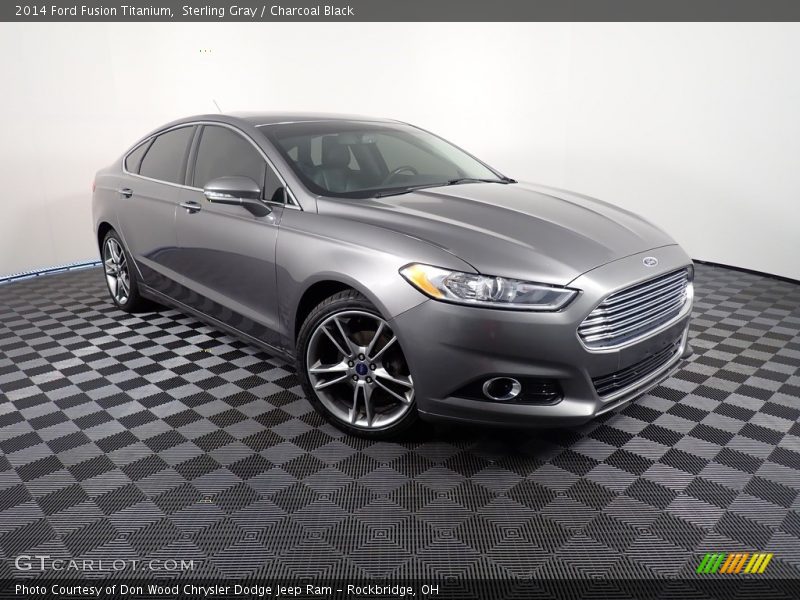 Sterling Gray / Charcoal Black 2014 Ford Fusion Titanium