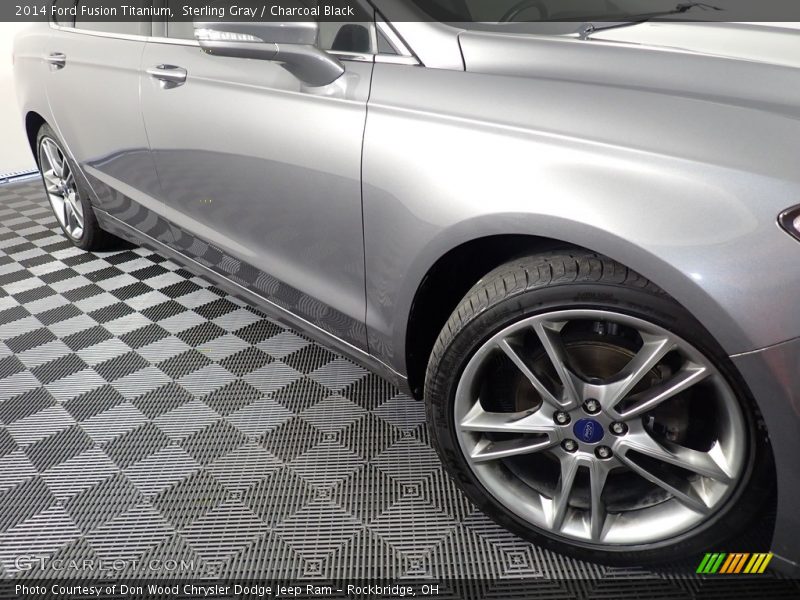 Sterling Gray / Charcoal Black 2014 Ford Fusion Titanium