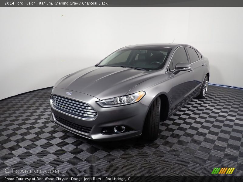 Sterling Gray / Charcoal Black 2014 Ford Fusion Titanium