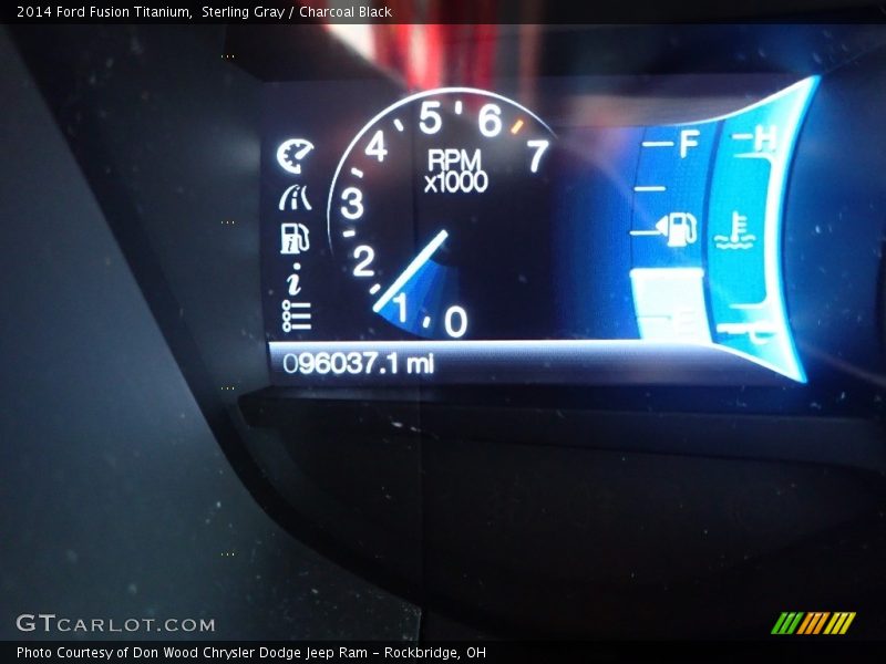 Sterling Gray / Charcoal Black 2014 Ford Fusion Titanium
