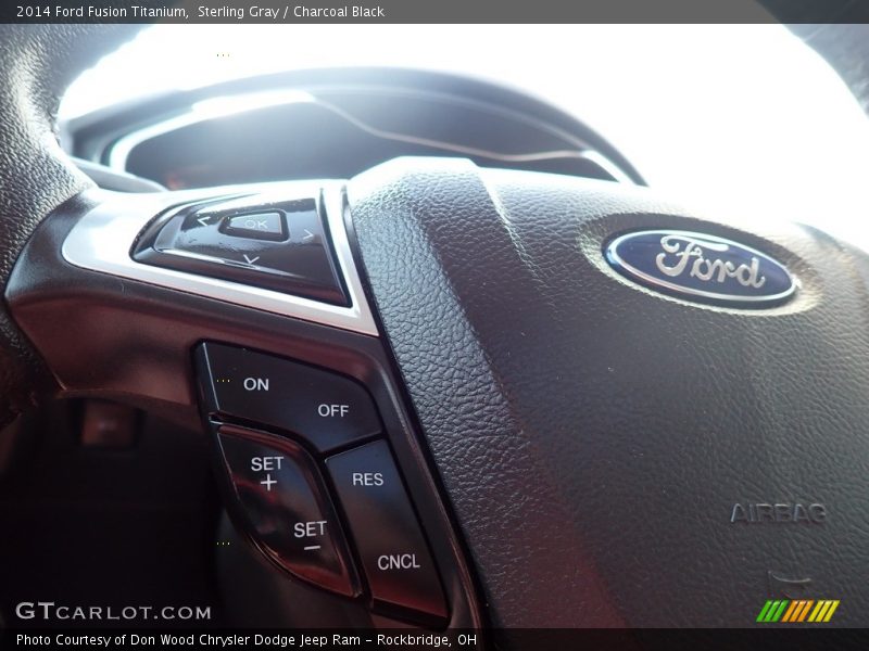 Sterling Gray / Charcoal Black 2014 Ford Fusion Titanium