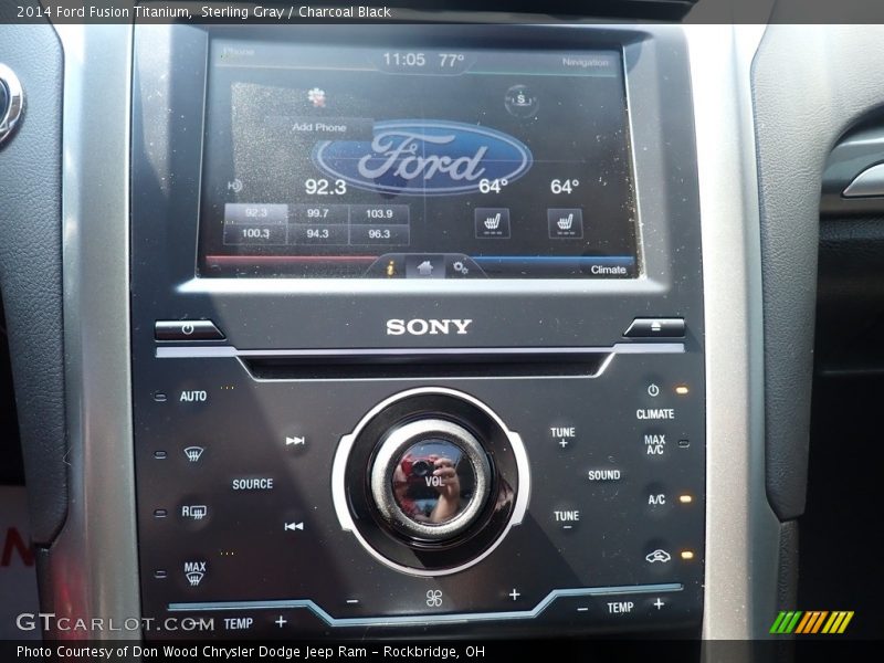 Sterling Gray / Charcoal Black 2014 Ford Fusion Titanium