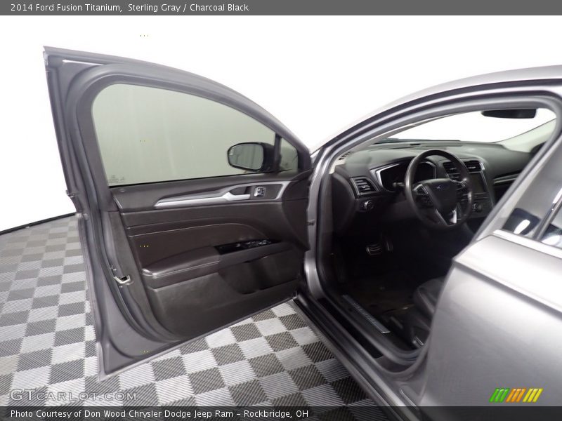 Sterling Gray / Charcoal Black 2014 Ford Fusion Titanium