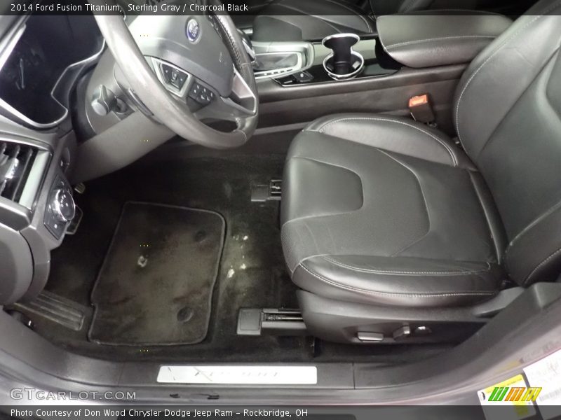 Sterling Gray / Charcoal Black 2014 Ford Fusion Titanium
