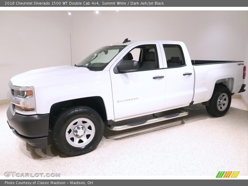 Summit White / Dark Ash/Jet Black 2018 Chevrolet Silverado 1500 WT Double Cab 4x4