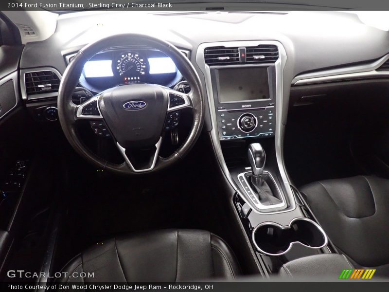 Sterling Gray / Charcoal Black 2014 Ford Fusion Titanium