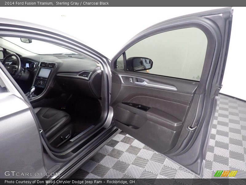 Sterling Gray / Charcoal Black 2014 Ford Fusion Titanium