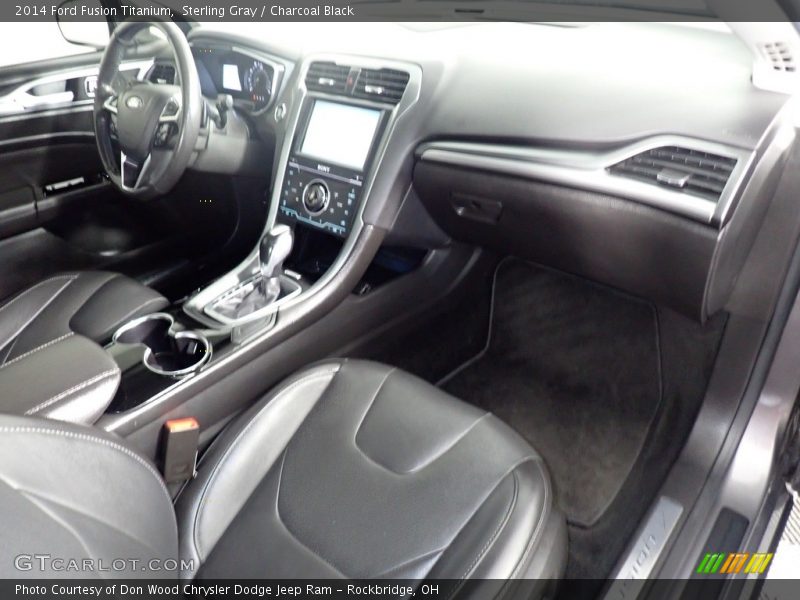 Sterling Gray / Charcoal Black 2014 Ford Fusion Titanium