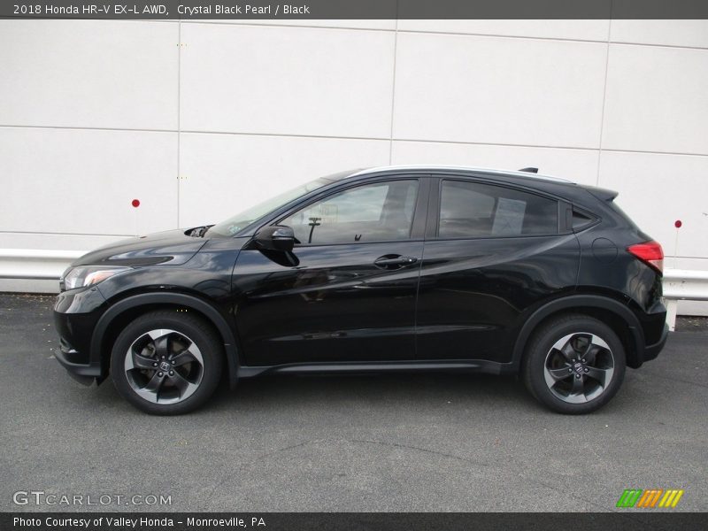 Crystal Black Pearl / Black 2018 Honda HR-V EX-L AWD