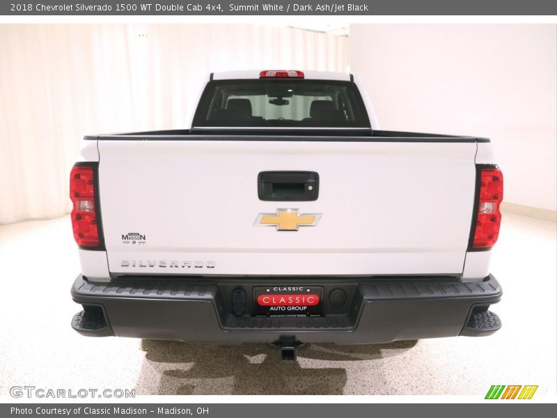 Summit White / Dark Ash/Jet Black 2018 Chevrolet Silverado 1500 WT Double Cab 4x4