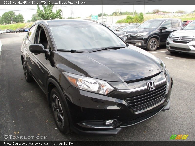 Crystal Black Pearl / Black 2018 Honda HR-V EX-L AWD