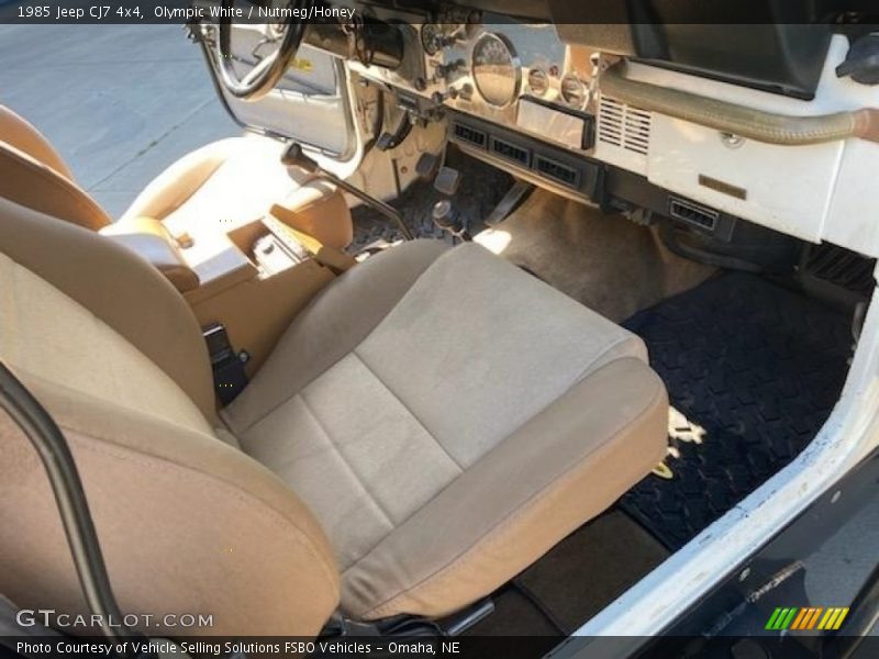 Olympic White / Nutmeg/Honey 1985 Jeep CJ7 4x4