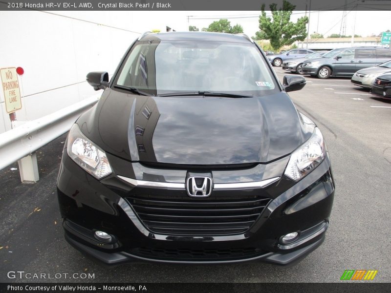 Crystal Black Pearl / Black 2018 Honda HR-V EX-L AWD