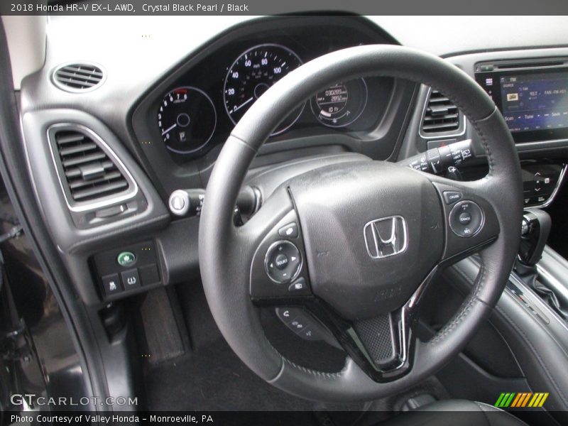 Crystal Black Pearl / Black 2018 Honda HR-V EX-L AWD