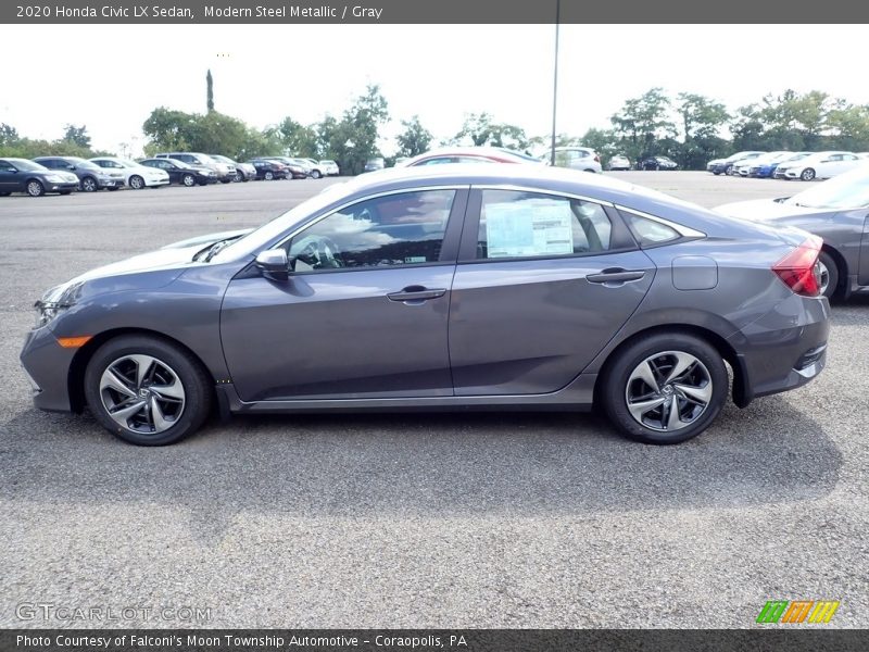 Modern Steel Metallic / Gray 2020 Honda Civic LX Sedan