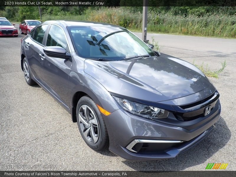 Modern Steel Metallic / Gray 2020 Honda Civic LX Sedan