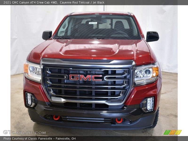 Cayenne Red Tintcoat / Jet Black 2021 GMC Canyon AT4 Crew Cab 4WD