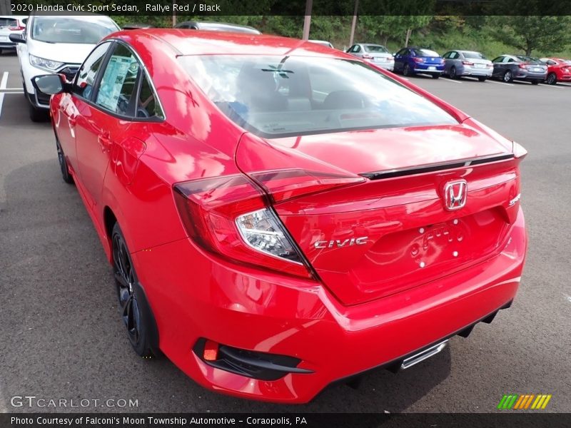 Rallye Red / Black 2020 Honda Civic Sport Sedan