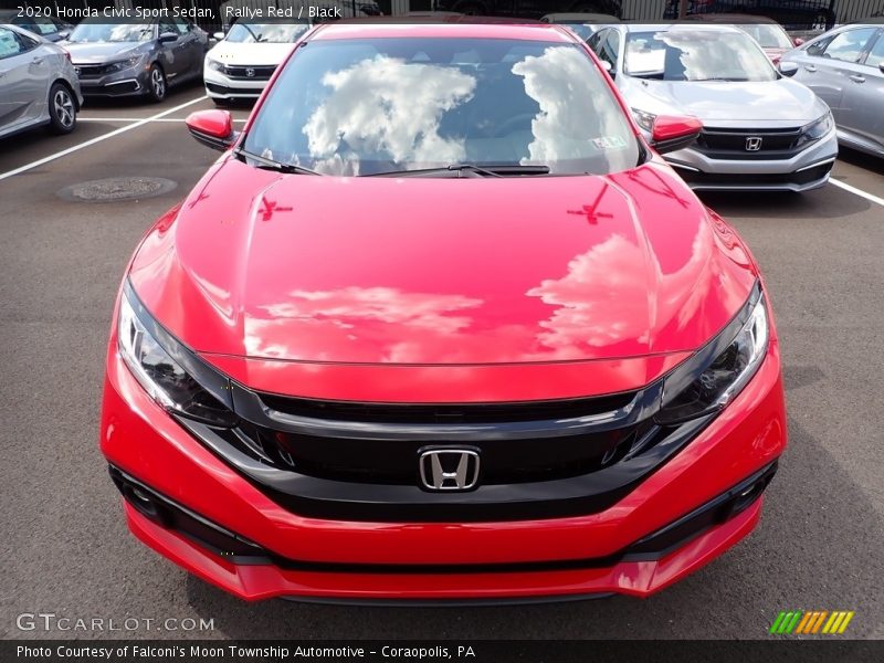 Rallye Red / Black 2020 Honda Civic Sport Sedan