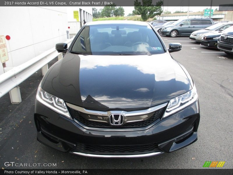 Crystal Black Pearl / Black 2017 Honda Accord EX-L V6 Coupe