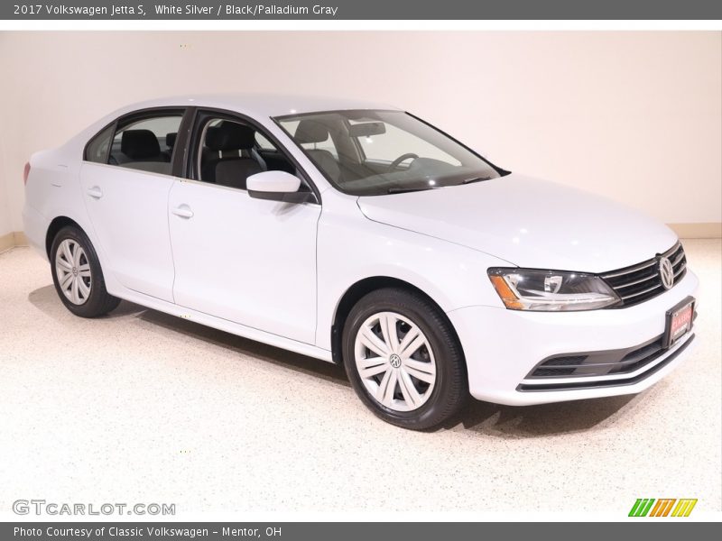White Silver / Black/Palladium Gray 2017 Volkswagen Jetta S
