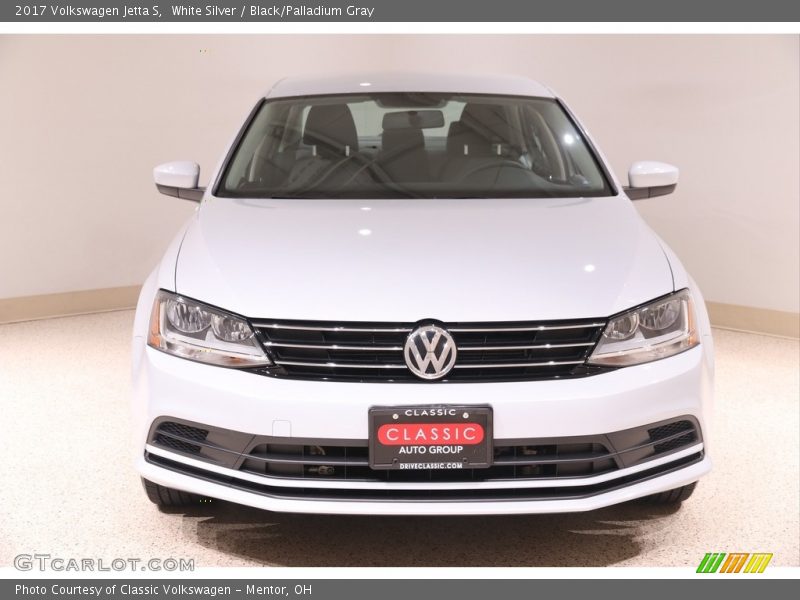 White Silver / Black/Palladium Gray 2017 Volkswagen Jetta S