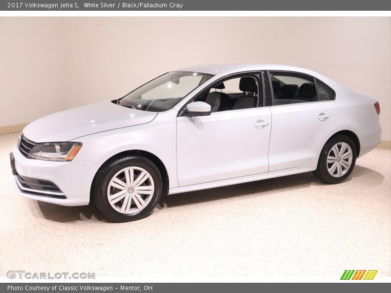 White Silver / Black/Palladium Gray 2017 Volkswagen Jetta S