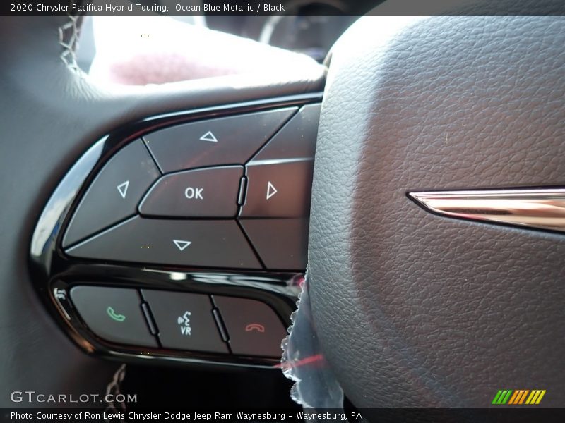 Ocean Blue Metallic / Black 2020 Chrysler Pacifica Hybrid Touring