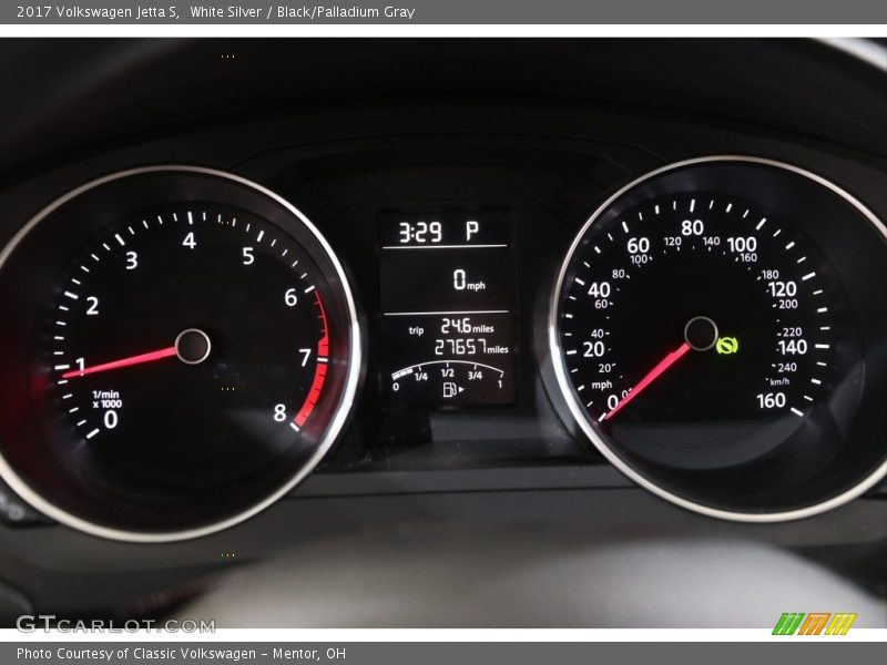 White Silver / Black/Palladium Gray 2017 Volkswagen Jetta S