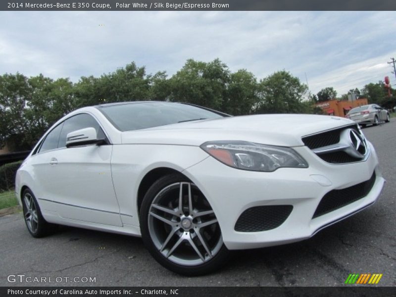 Polar White / Silk Beige/Espresso Brown 2014 Mercedes-Benz E 350 Coupe