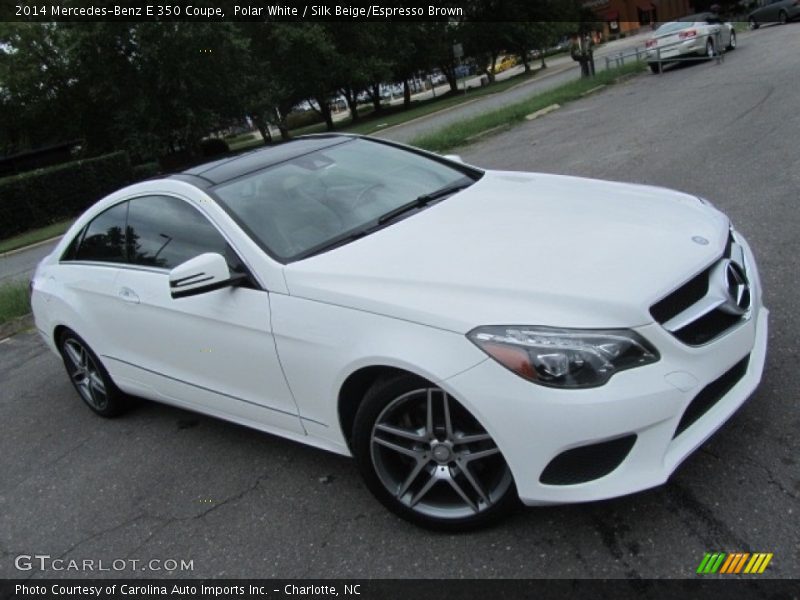 Polar White / Silk Beige/Espresso Brown 2014 Mercedes-Benz E 350 Coupe