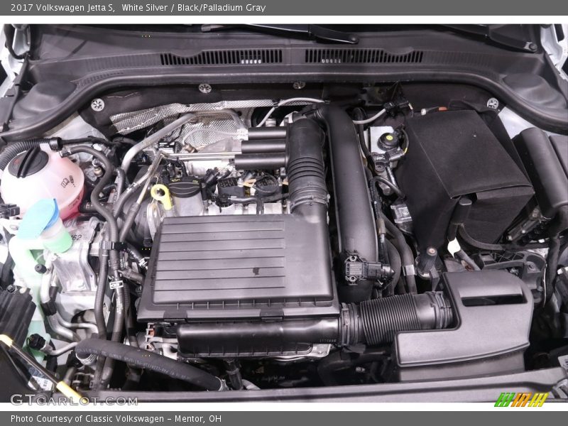 White Silver / Black/Palladium Gray 2017 Volkswagen Jetta S